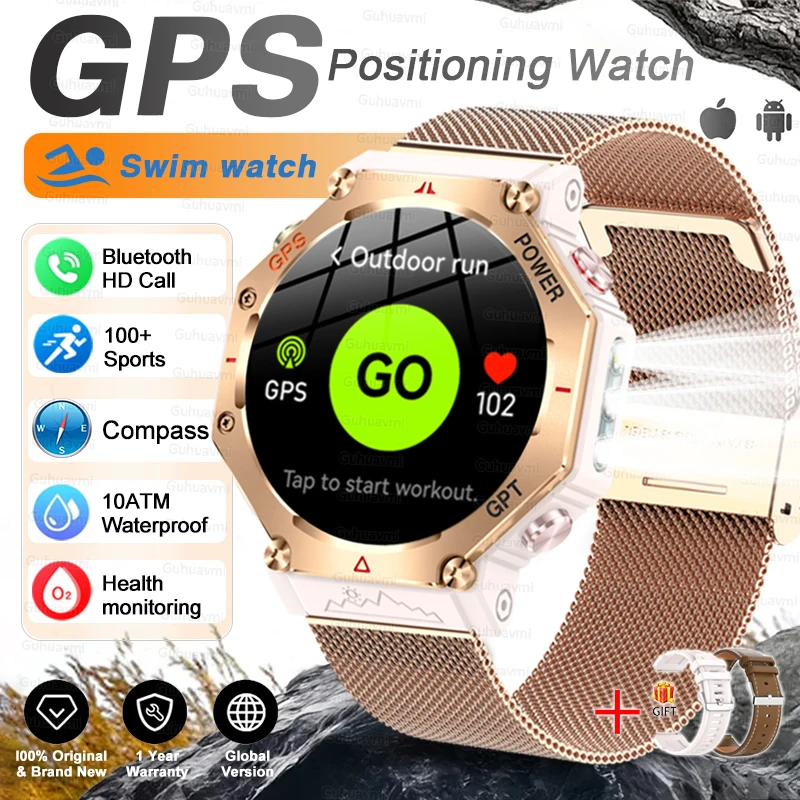 T-Rex 3 Ultra Military Grade GPS Smart Watch 10ATM Waterproof Compass Altimeter Barometric AMOLED Men HD Call Sports Smartwatch - Image 13