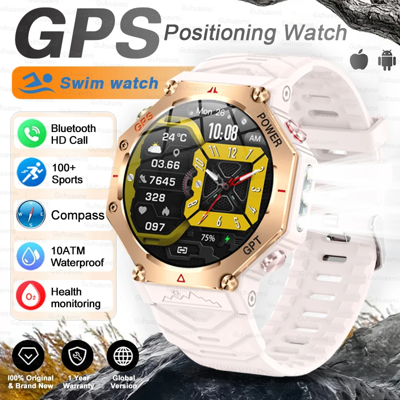 T-Rex 3 Ultra Military Grade GPS Smart Watch 10ATM Waterproof Compass Altimeter Barometric AMOLED Men HD Call Sports Smartwatch - Image 21